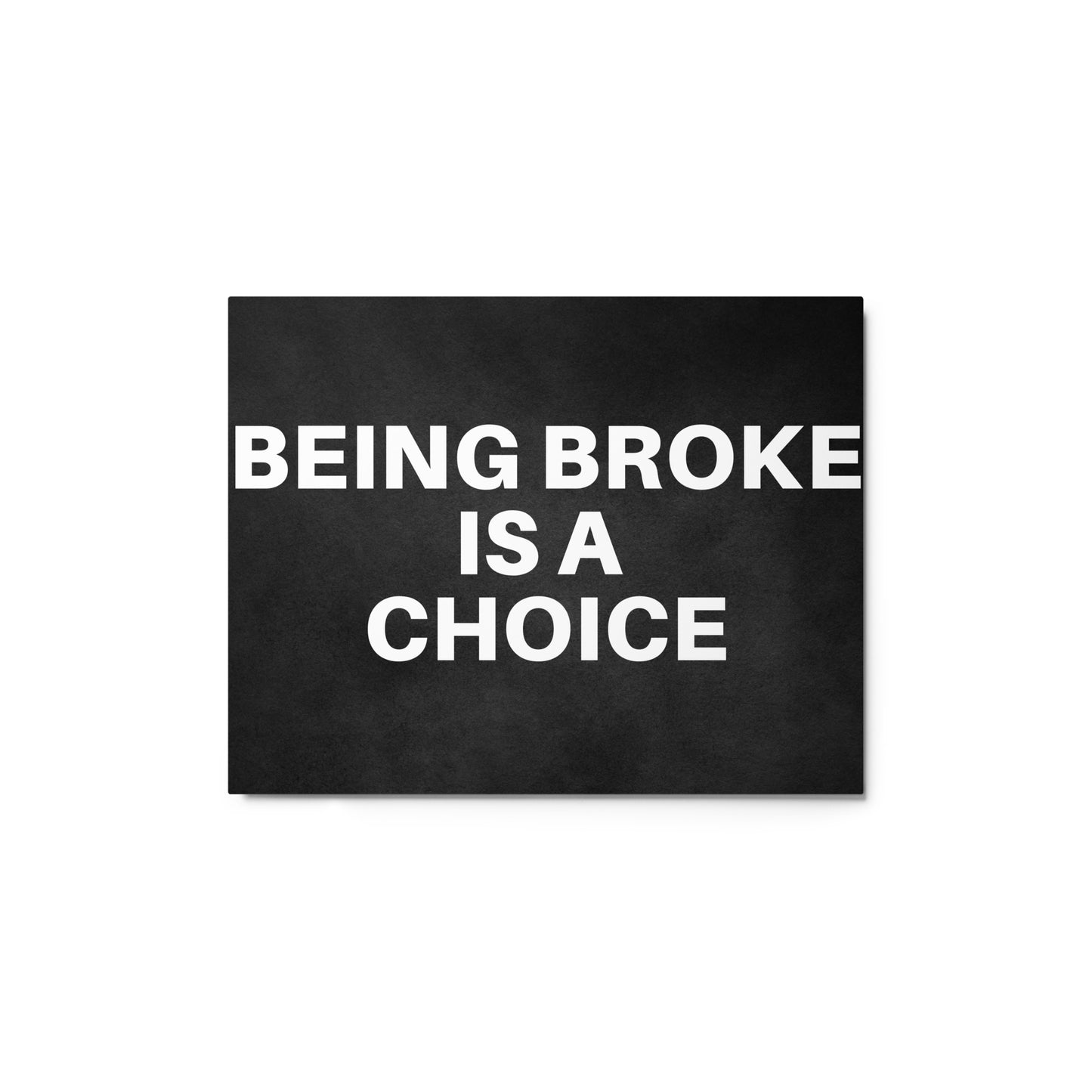 Being Broke is a Choice