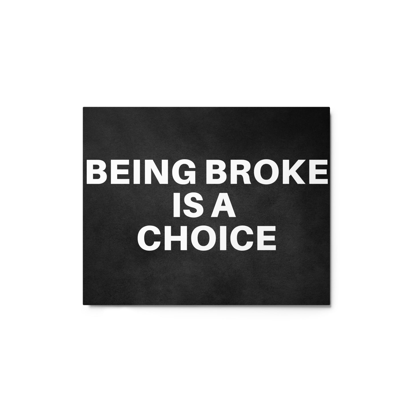 Being Broke is a Choice